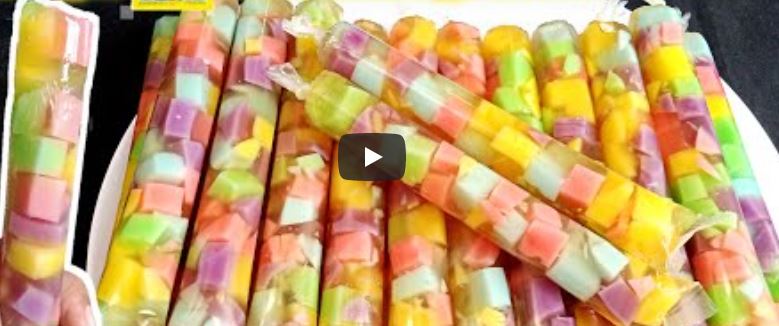 Modal 10Ribu Dapat Sebanyak Ini !! | Puding Lilin Mozaik Rainbow Kekinian Enak Dan Mudah Laris Manis